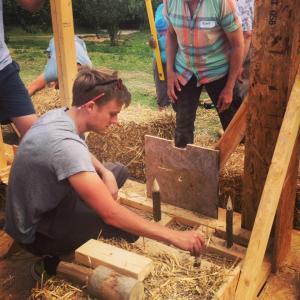 Hazel Stakes - Straw Bale Building