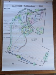 The final permaculture design plan for Les Vignes Basses
